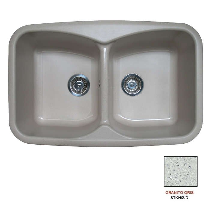 fregadero stkd domus 2c granito gris