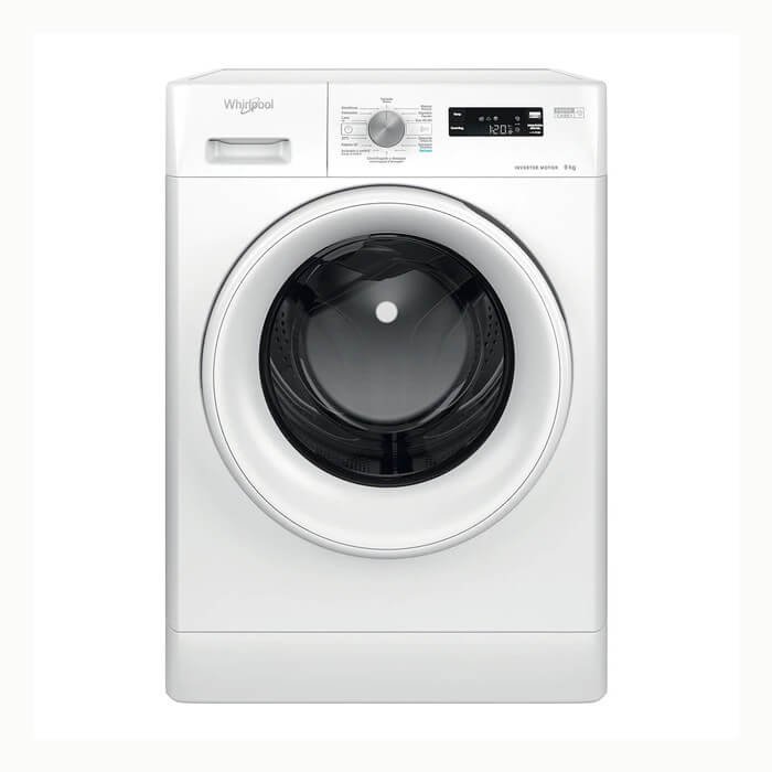 lavadora 9kg 1200rpm whirlpool ffs 9258 w sp clase b blanco