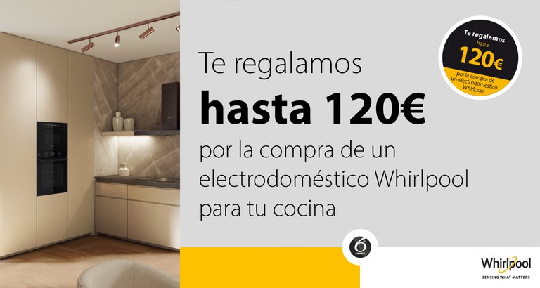 whirlpool regala hasta 120 por comprar un electrodomstico