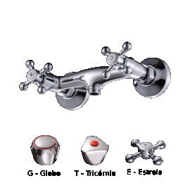 bimando de ducha (e-estrella, t-tricornio, g-glob